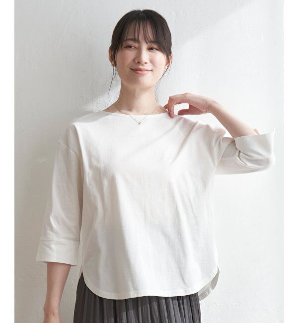 ikka「梨地ジョーゼットプルオーバー」|その他|オフホワイト