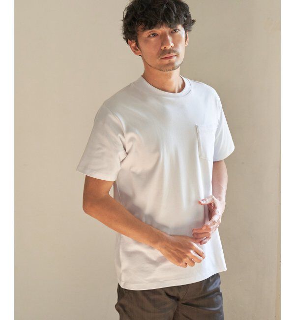 IKKA LOUNGE「ポンチクルーネックジャケットTシャツ」|Tシャツ・カットソー|