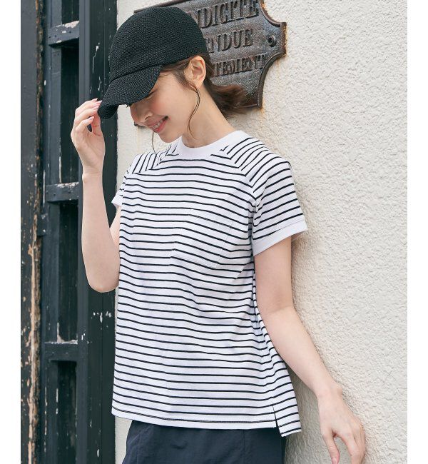 ikka「コットンUSAフレンチTシャツ」|Tシャツ・カットソー|