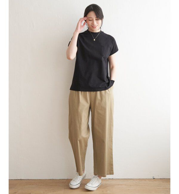 ikka「コットンUSAフレンチTシャツ」|Tシャツ・カットソー|