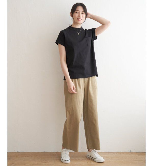 ikka「コットンUSAフレンチTシャツ」|Tシャツ・カットソー|