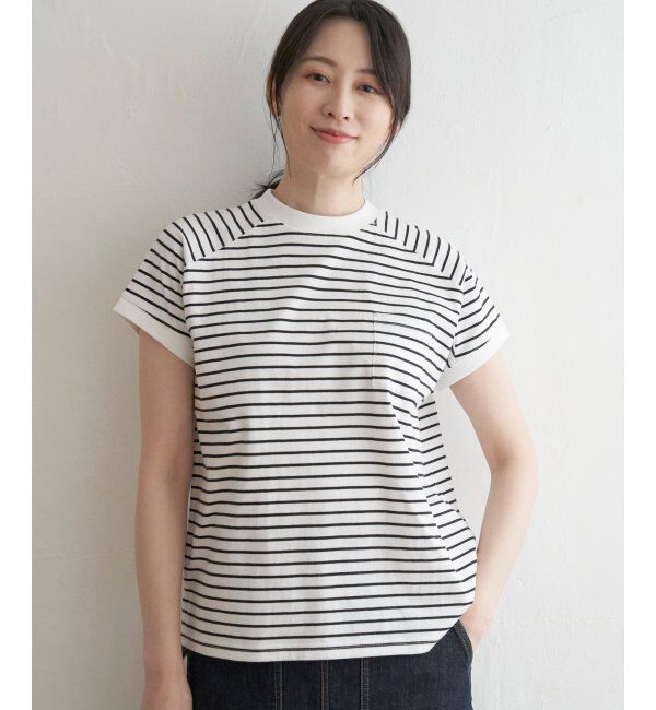 ikka「コットンUSAフレンチTシャツ」|Tシャツ・カットソー|