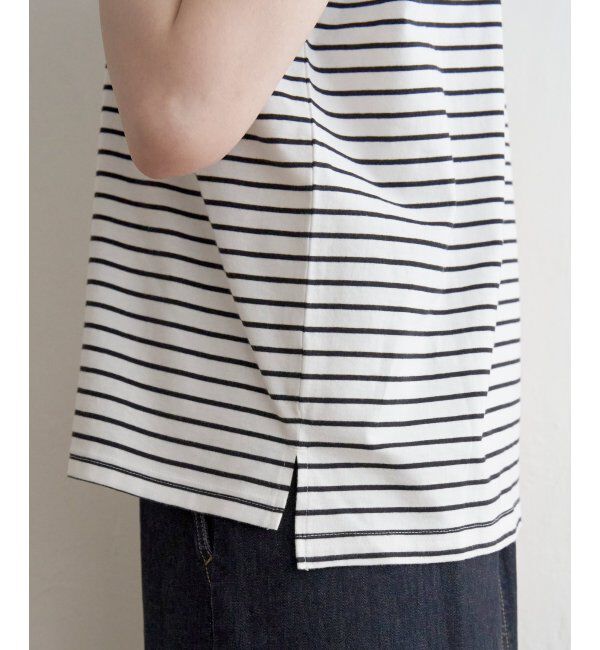 ikka「コットンUSAフレンチTシャツ」|Tシャツ・カットソー|