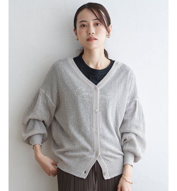 ikka「Vネックラメニットカーディガン」|その他|