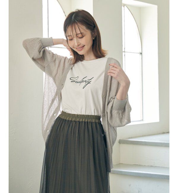 ikka「Vネックラメニットカーディガン」|その他|