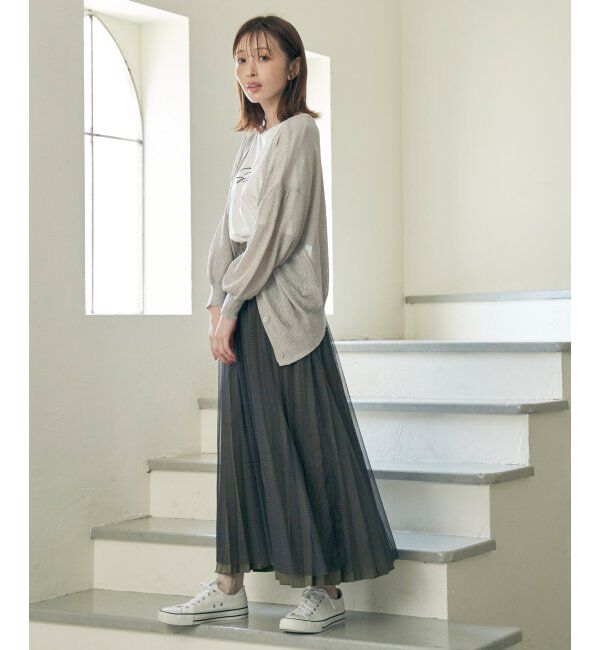 ikka「Vネックラメニットカーディガン」|その他|