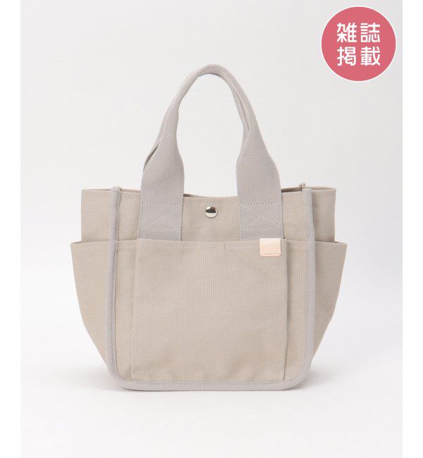 ikka「【雑誌InRed5月号掲載】キャンバスパイピングミニトートバッグ」|その他|グレー