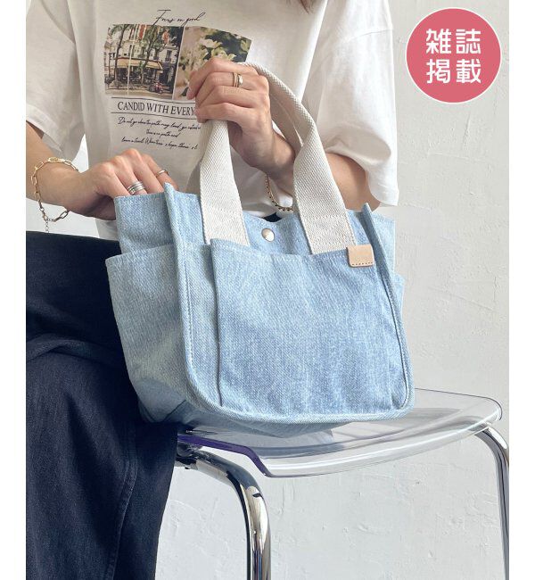 ikka「【雑誌InRed5月号掲載】キャンバスパイピングミニトートバッグ」|その他|