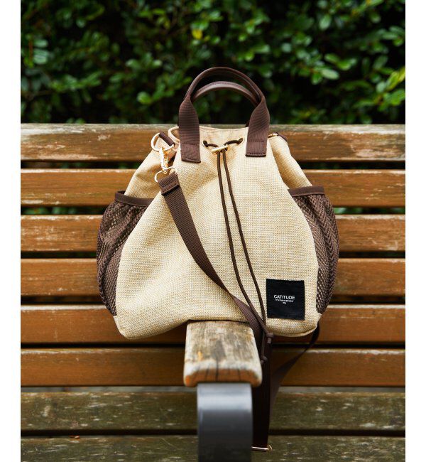 ikka「【雑誌InRed5月号掲載】ポリジュート2WAY巾着バッグ」|その他|