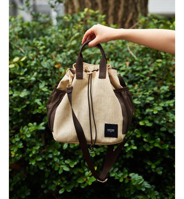 ikka「【雑誌InRed5月号掲載】ポリジュート2WAY巾着バッグ」|その他|