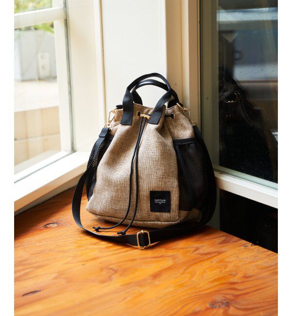 ikka「【雑誌InRed5月号掲載】ポリジュート2WAY巾着バッグ」|その他|