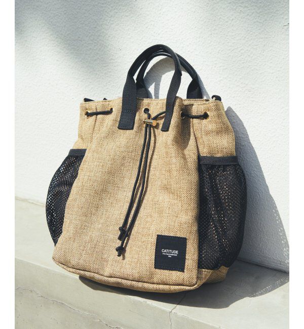 ikka「【雑誌InRed5月号掲載】ポリジュート2WAY巾着バッグ」|その他|