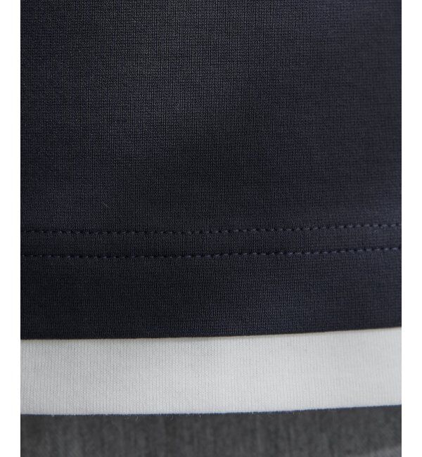 ikka「【接触冷感／抗菌防臭】GOKU楽セイケツ7分袖キーネックTシャツ」|Tシャツ・カットソー|