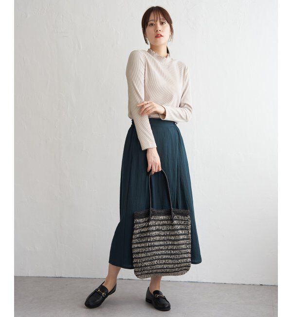 ikka「前後2WAY三角テレコプルオーバー」|Tシャツ・カットソー|