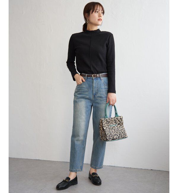 ikka「前後2WAY三角テレコプルオーバー」|Tシャツ・カットソー|