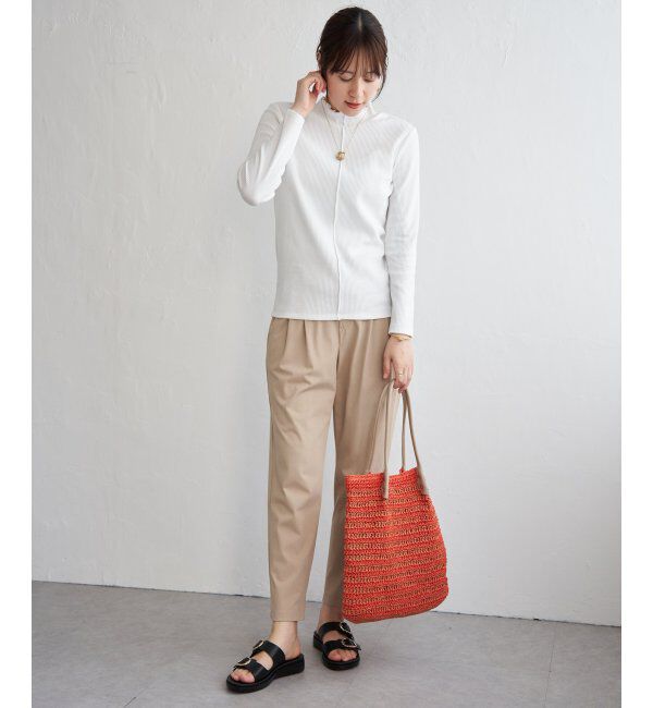 ikka「前後2WAY三角テレコプルオーバー」|Tシャツ・カットソー|