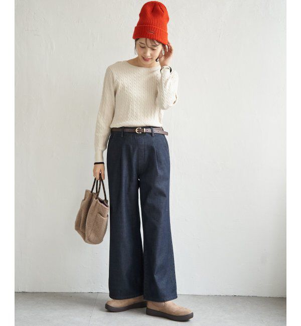 ikka「あたたかボンディングワイドパンツ」|その他|