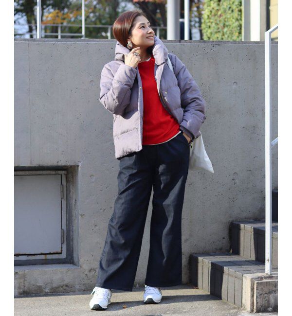 ikka「あたたかボンディングワイドパンツ」|その他|