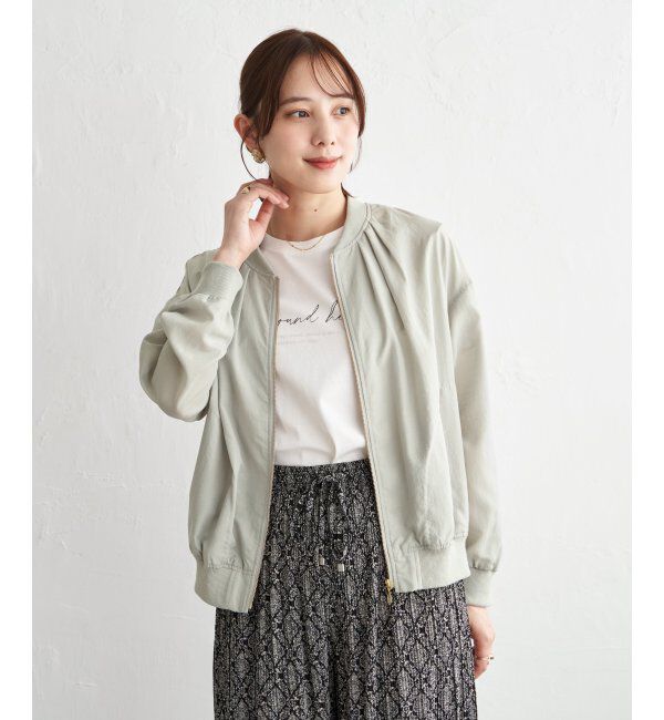 ikka「【雑誌InRed5月号掲載】シアーリブブルゾン」|ブルゾン・スタジャン|