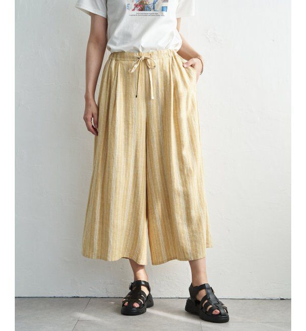 ikka「【雑誌InRed5月号掲載】デニム／レーヨンリネンガウチョ」|デニム|