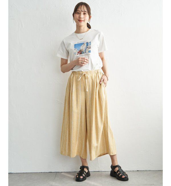 ikka「【雑誌InRed5月号掲載】デニム／レーヨンリネンガウチョ」|デニム|