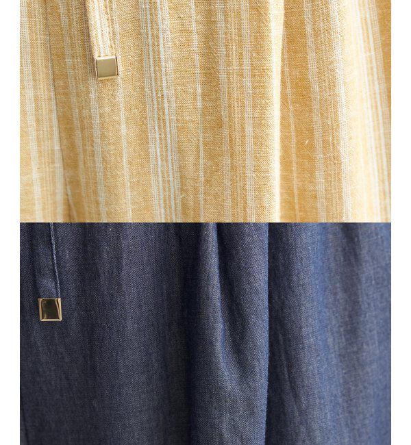 ikka「【雑誌InRed5月号掲載】デニム／レーヨンリネンガウチョ」|デニム|