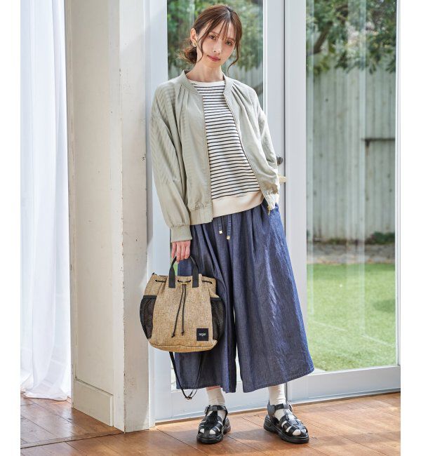 ikka「【雑誌InRed5月号掲載】デニム／レーヨンリネンガウチョ」|デニム|