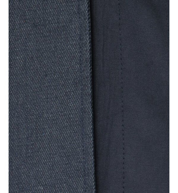 Lbc with Life「デニム切り替えステンカラーコート」|その他|