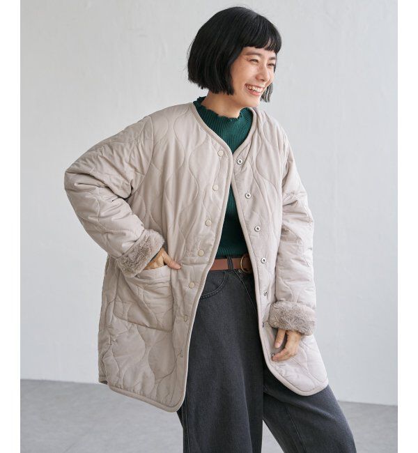 Lbc with Life「リバーシブルファーキルトコート」|その他|