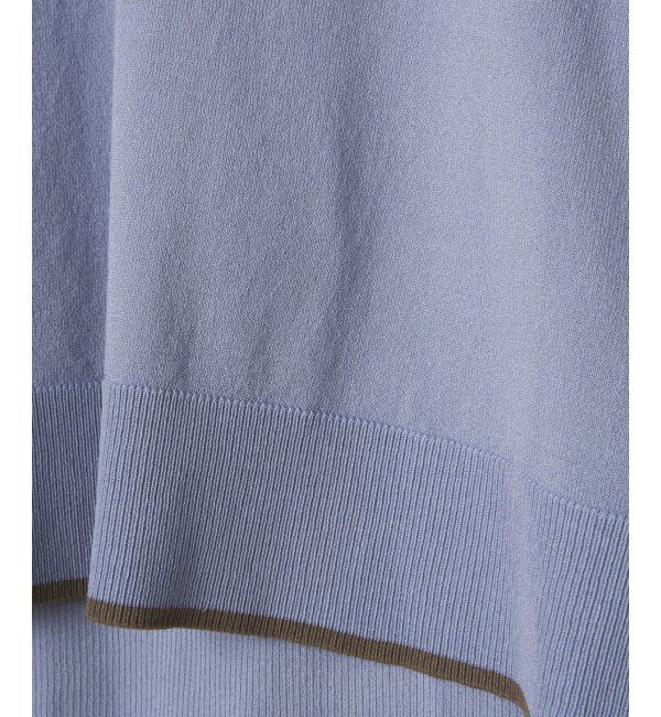 Lbc with Life「ポロ襟スキッパーニット」|カーディガン|