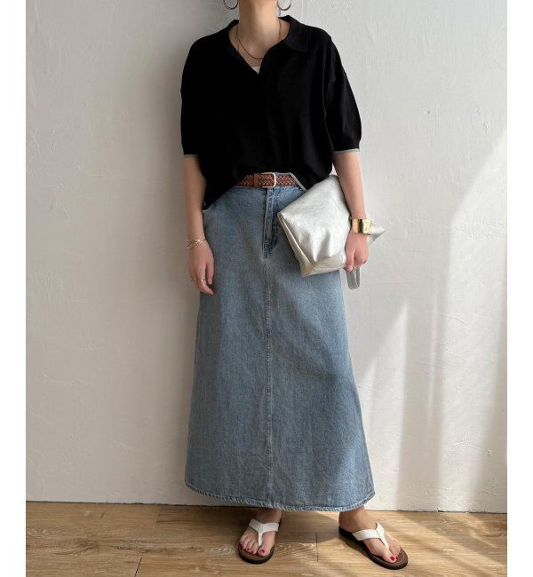 Lbc with Life「ポロ襟スキッパーニット」|カーディガン|