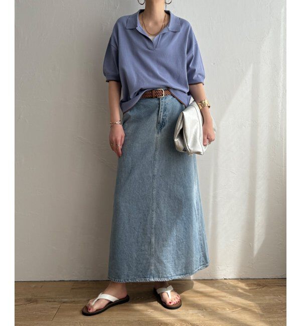 Lbc with Life「ポロ襟スキッパーニット」|カーディガン|