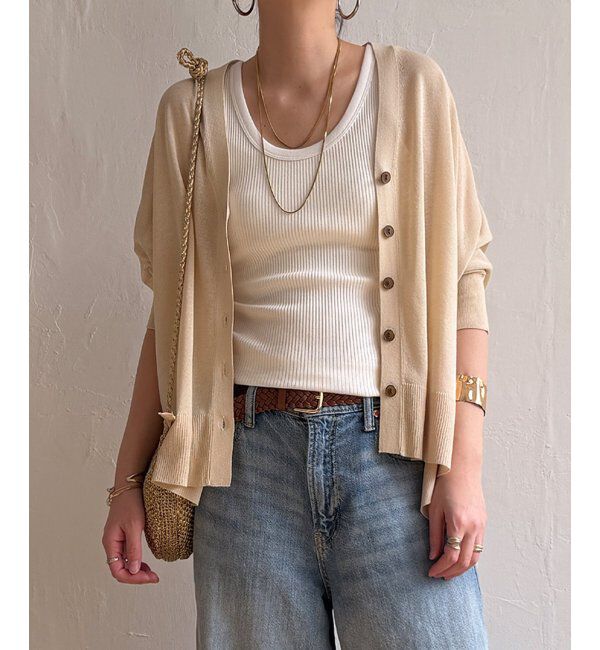 Lbc with Life「接触冷感ドルマンカーディガン」|カーディガン|