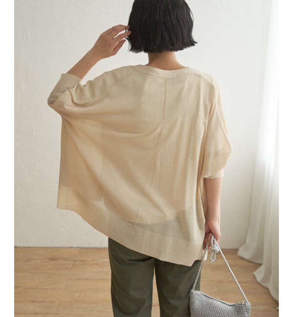 Lbc with Life「接触冷感ドルマンカーディガン」|カーディガン|