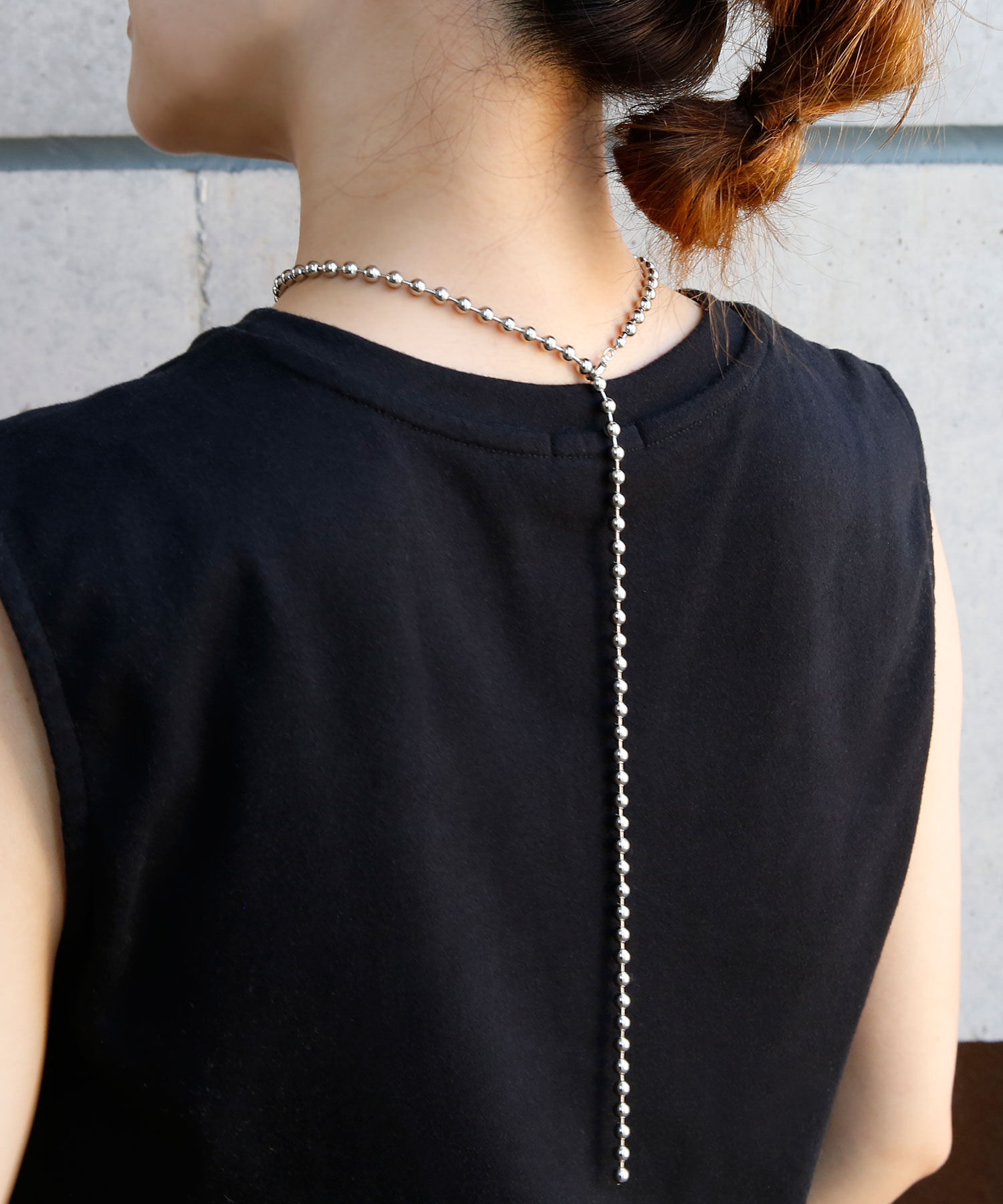 colleca la「ボールチェーンロングネックレス」|ネックレス|シルバー