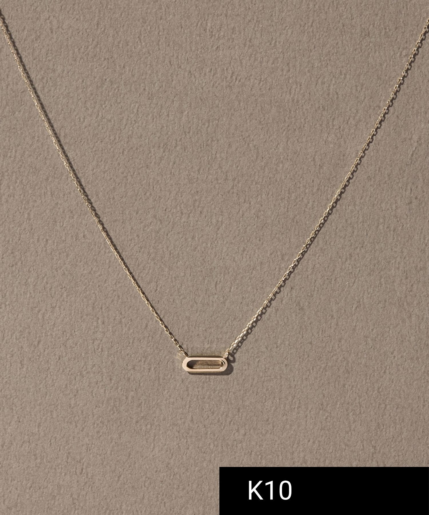 JUPITER「【K10】ゼロモチーフネックレス<動画あり>全長約40cm(調節した時の長さ37㎝)」|ネックレス|ゴールド