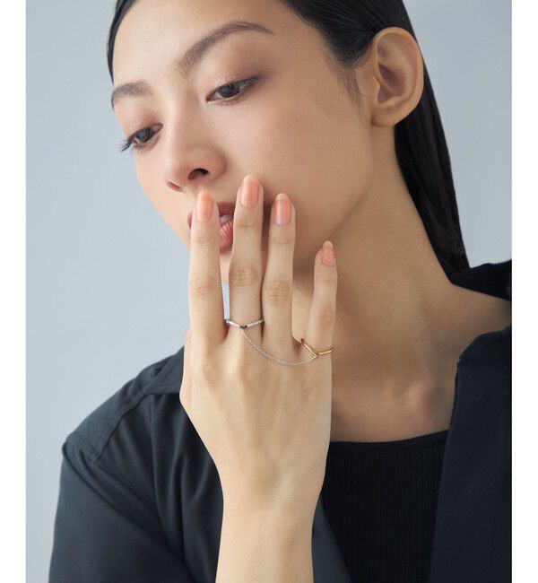 Jouete「【先行予約】[リンクトリング] ジルコニア コンビカラー」|リング|