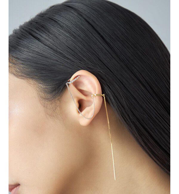 Jouete「【先行予約】[ロープカフス] ジルコニア コンビカラー」|イヤーカフ|