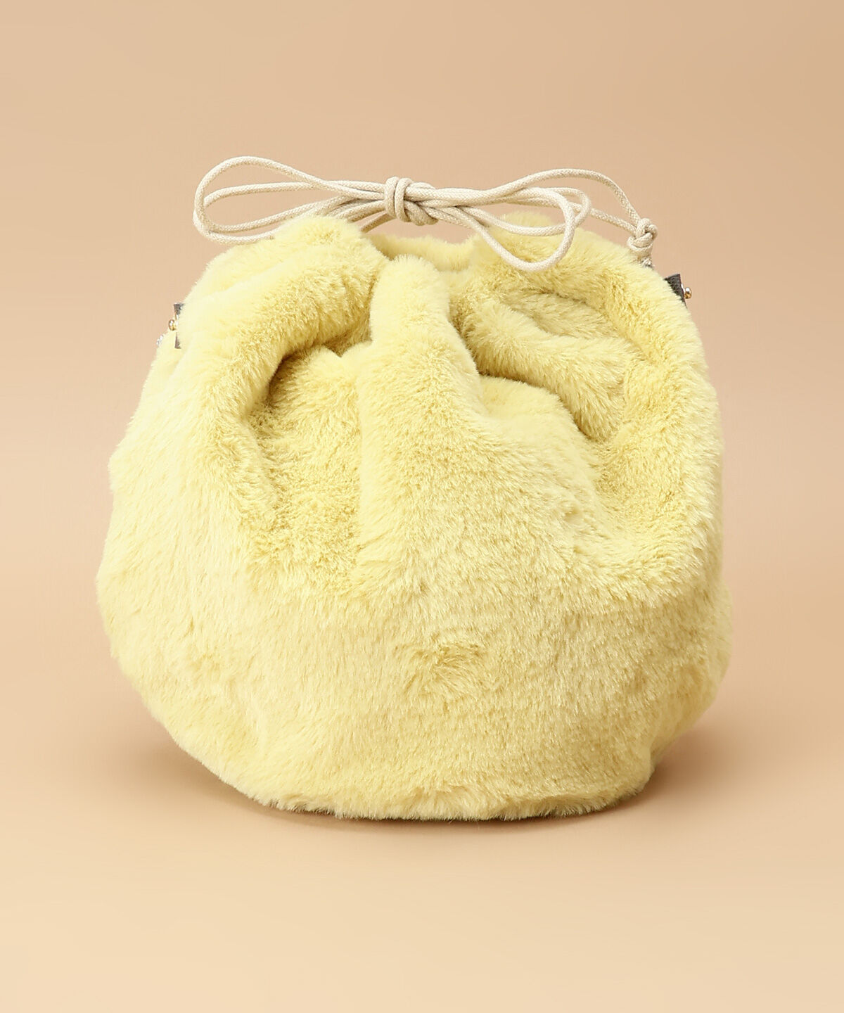 Samantha Thavasa「ファー巾着付きメッシュバッグ」|ハンドバッグ|