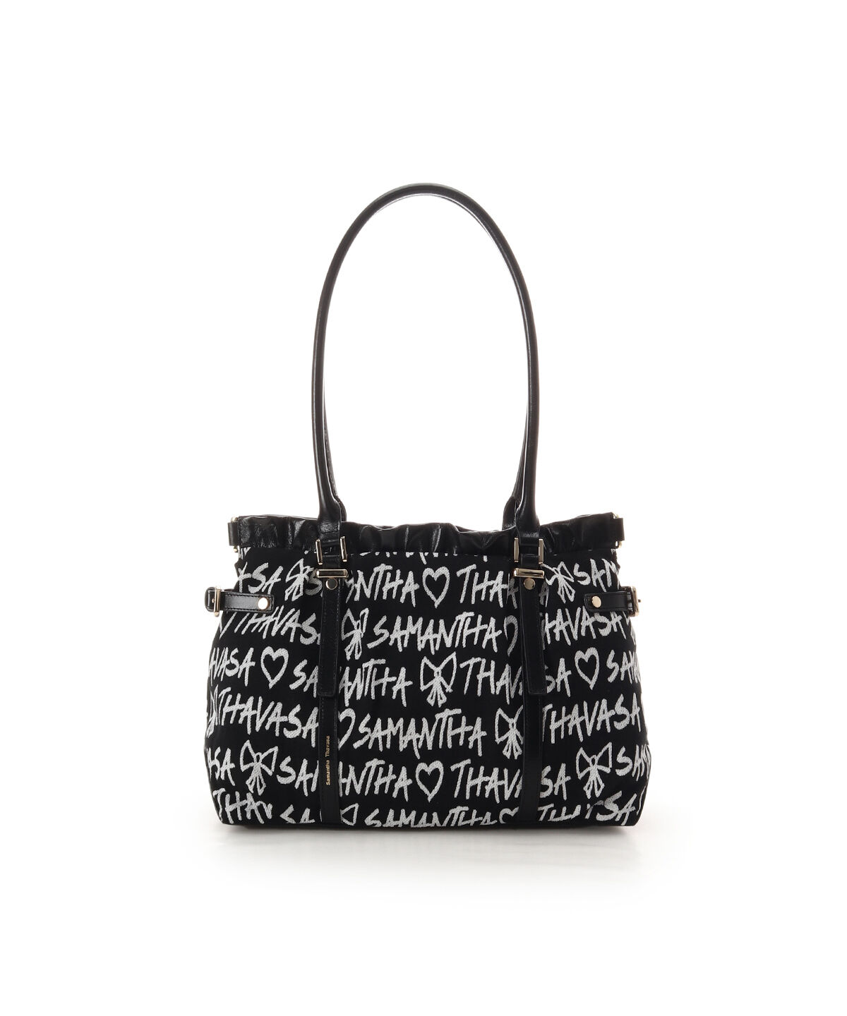 Samantha Thavasa「スクリッタ柄 サマンサ ルプリュ・ミニョン トートバッグ[Revival Collection]」|トートバッグ|ブラック