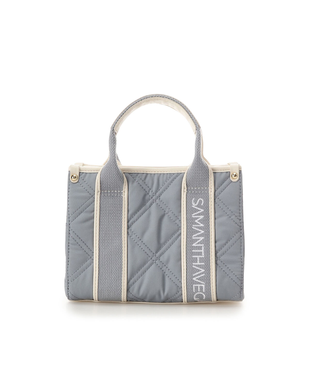 Samantha Vega「ロゴテープキルティングハンドバッグ（ミニ）」|ショルダー・メッセンジャー|