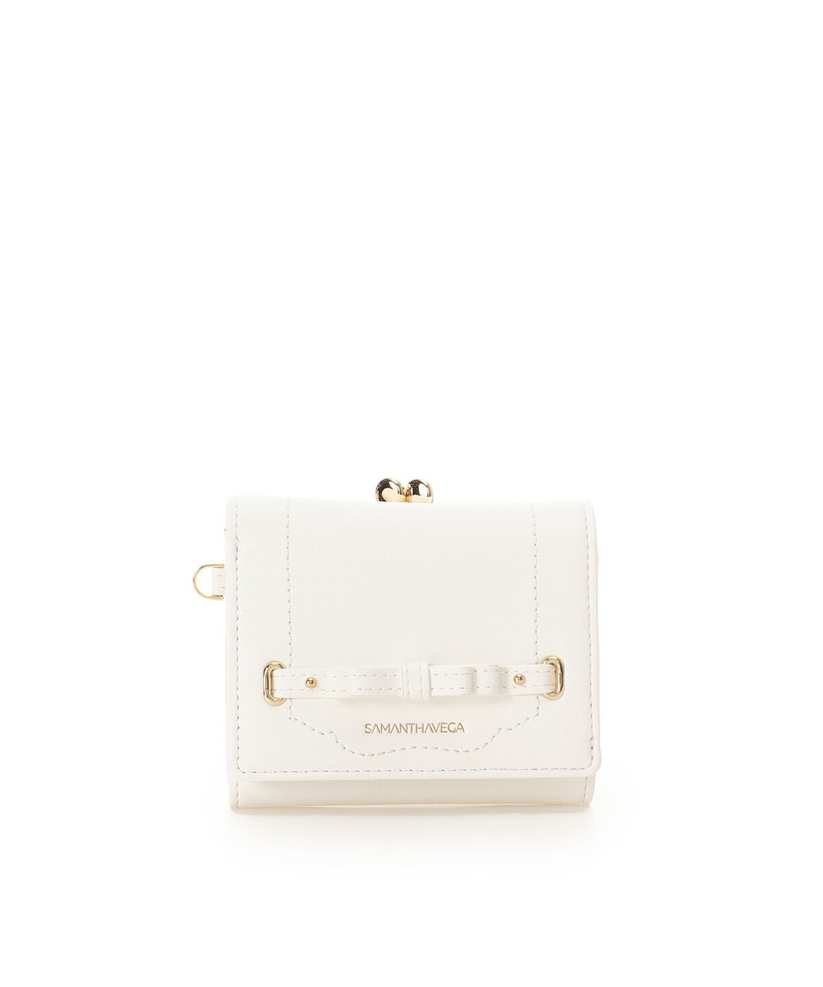 Samantha Vega「バレッタリボン折財布」|財布|ホワイト