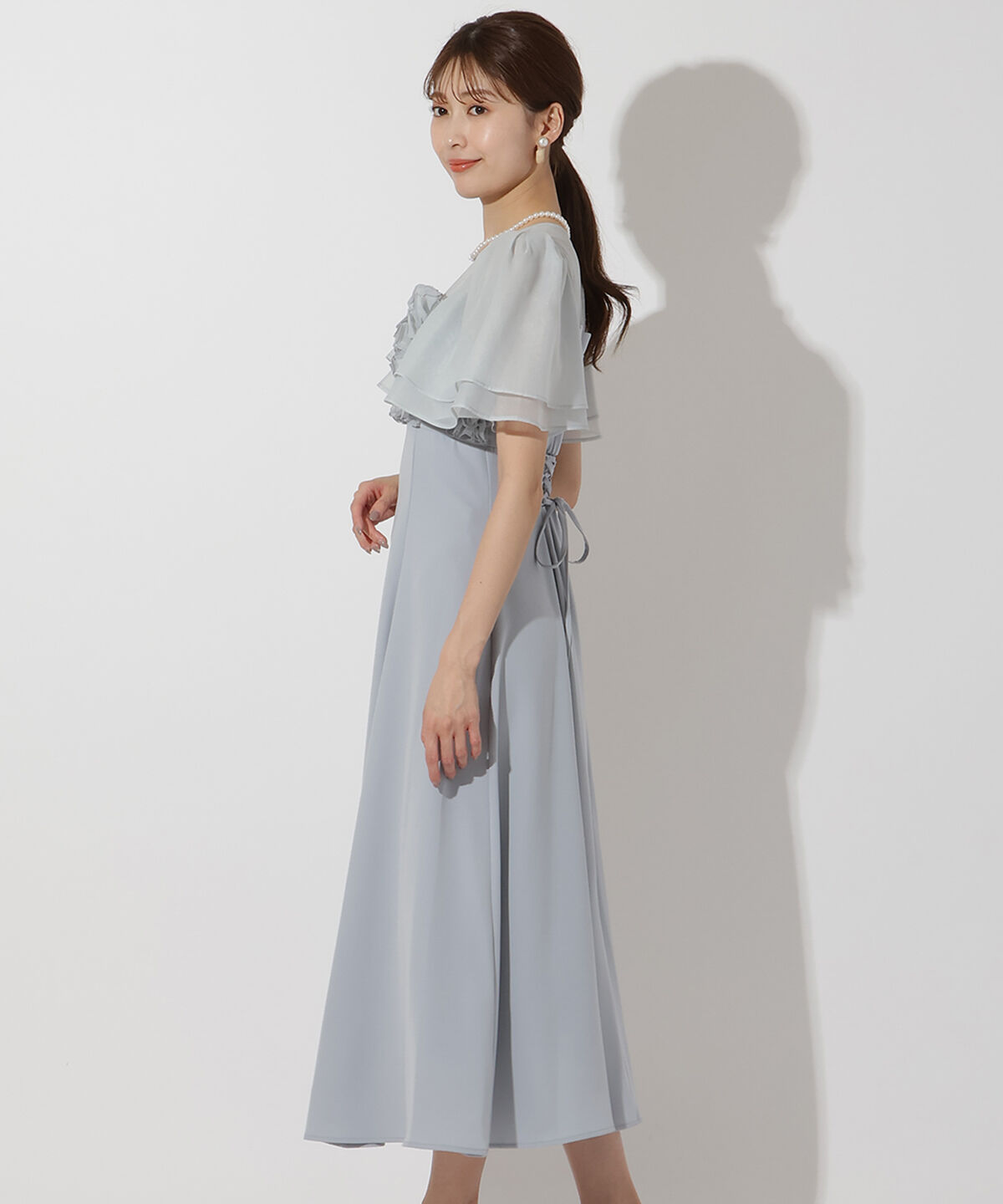 アンドクチュール「チュールフリルドレス」|ドレス|