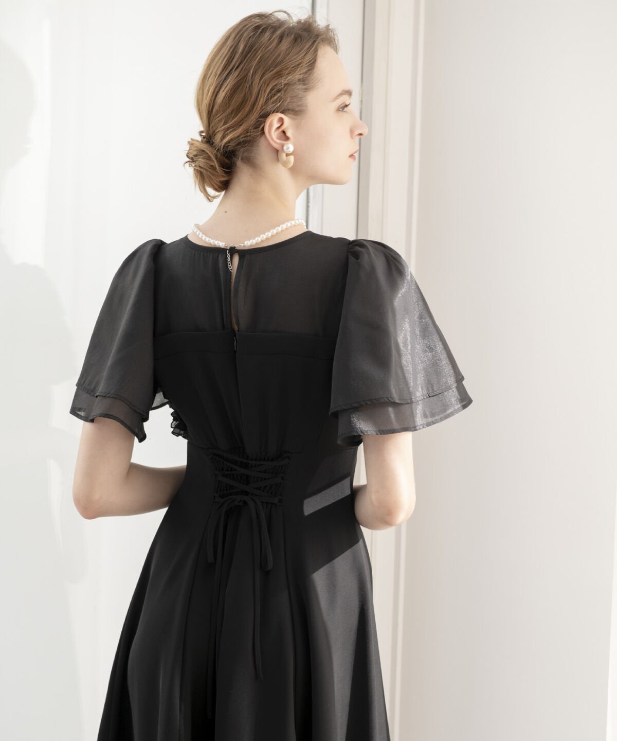 アンドクチュール「チュールフリルドレス」|ドレス|