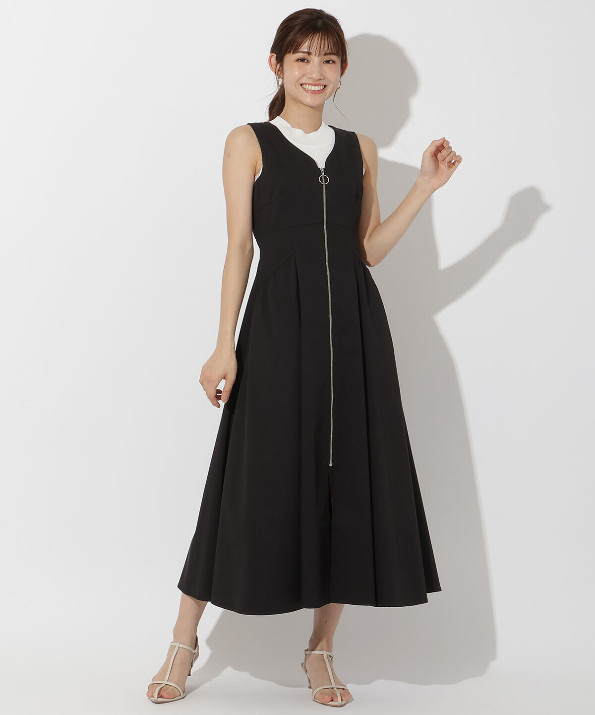 アンドクチュール「フロントジップジャンスカ」|ワンピース|