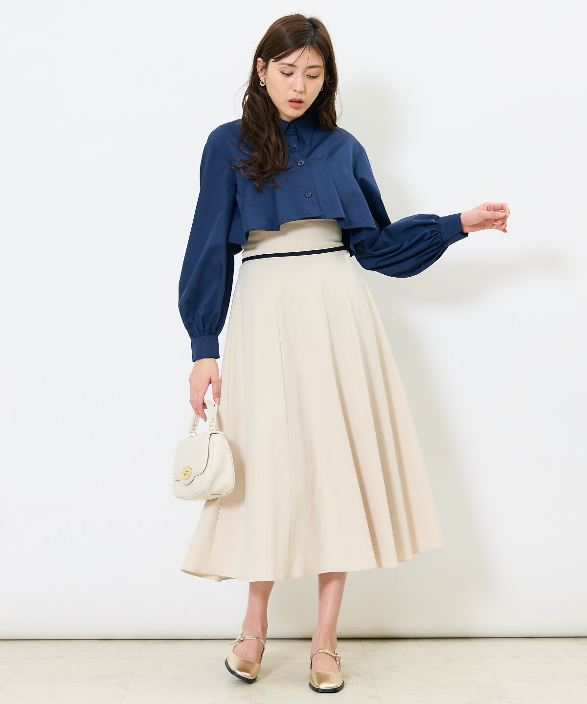 アンドクチュール「ヨークデザインタックシャツ」|シャツ・ブラウス|