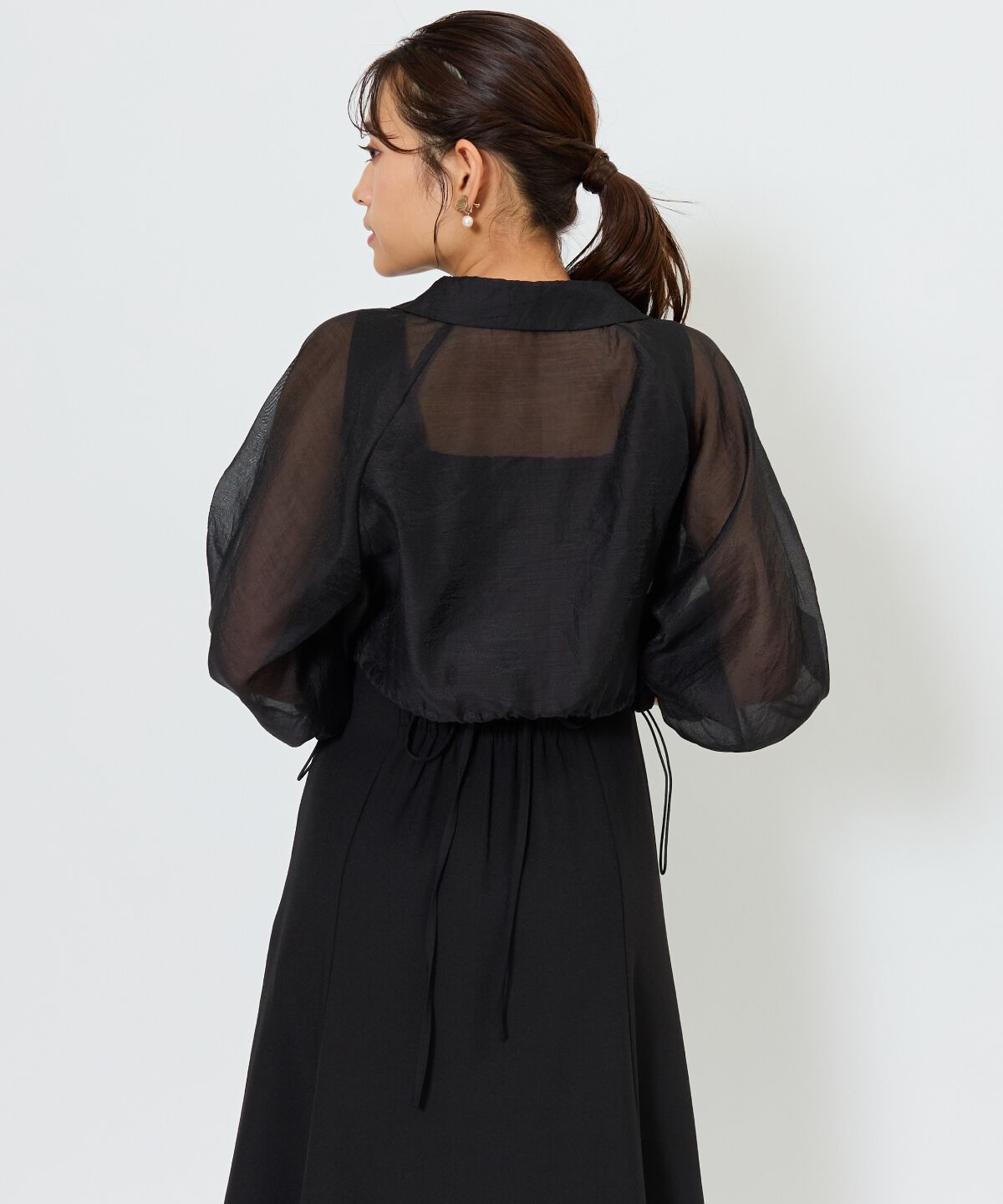 アンドクチュール「シアーシャツ＆ワンピースSET」|ワンピース|