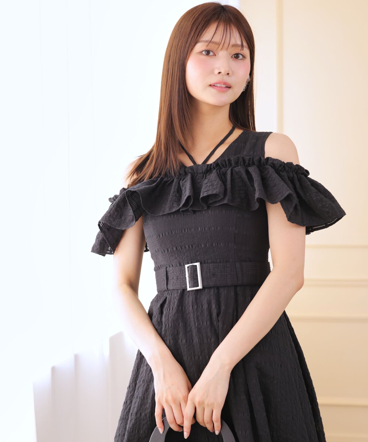 アンドクチュール「ホルターリボンコットンワンピース」|ワンピース|