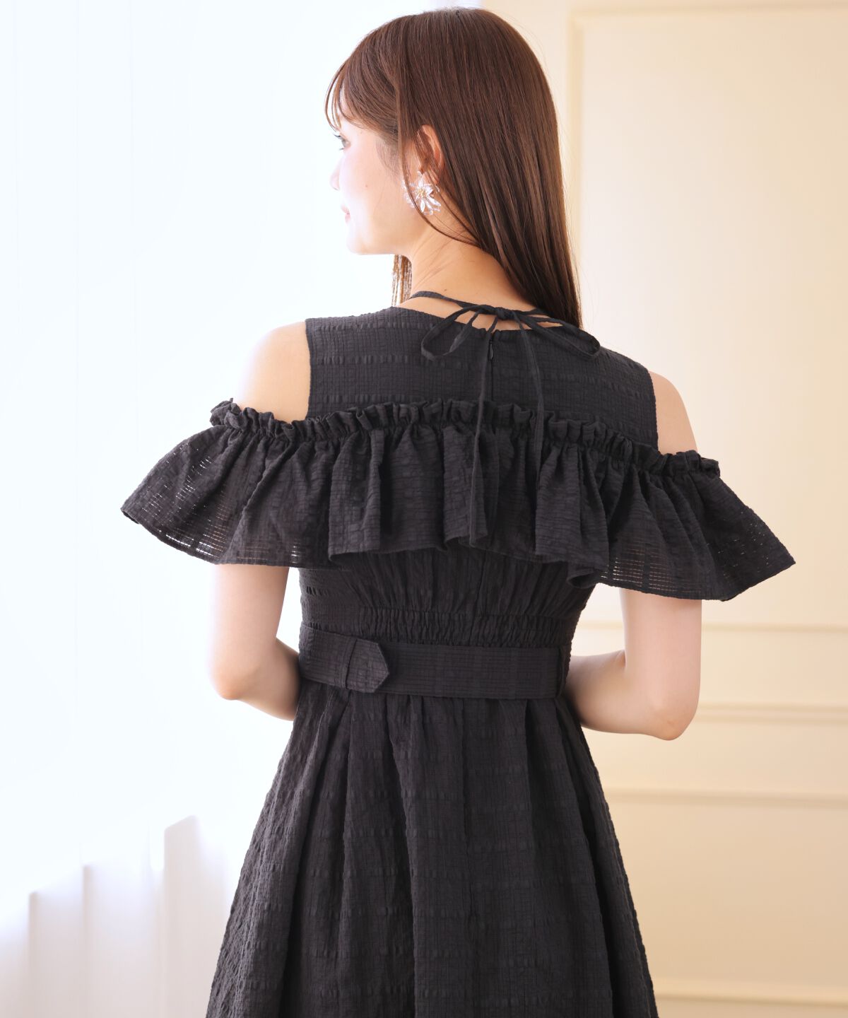 アンドクチュール「ホルターリボンコットンワンピース」|ワンピース|