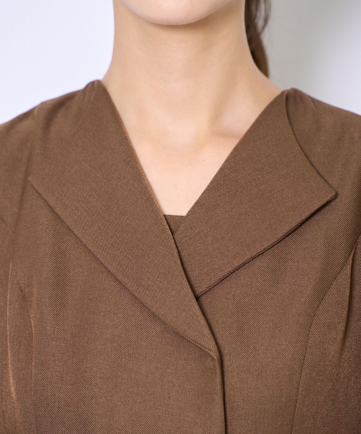 アンドクチュール「プリーツレイヤードワンピース」|ワンピース|